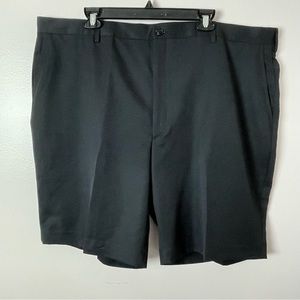 Berle NWT Dress Shorts Flat Front 44 Black